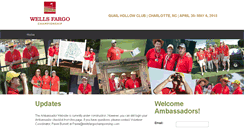 Desktop Screenshot of ambassadors.wellsfargochampionship.com